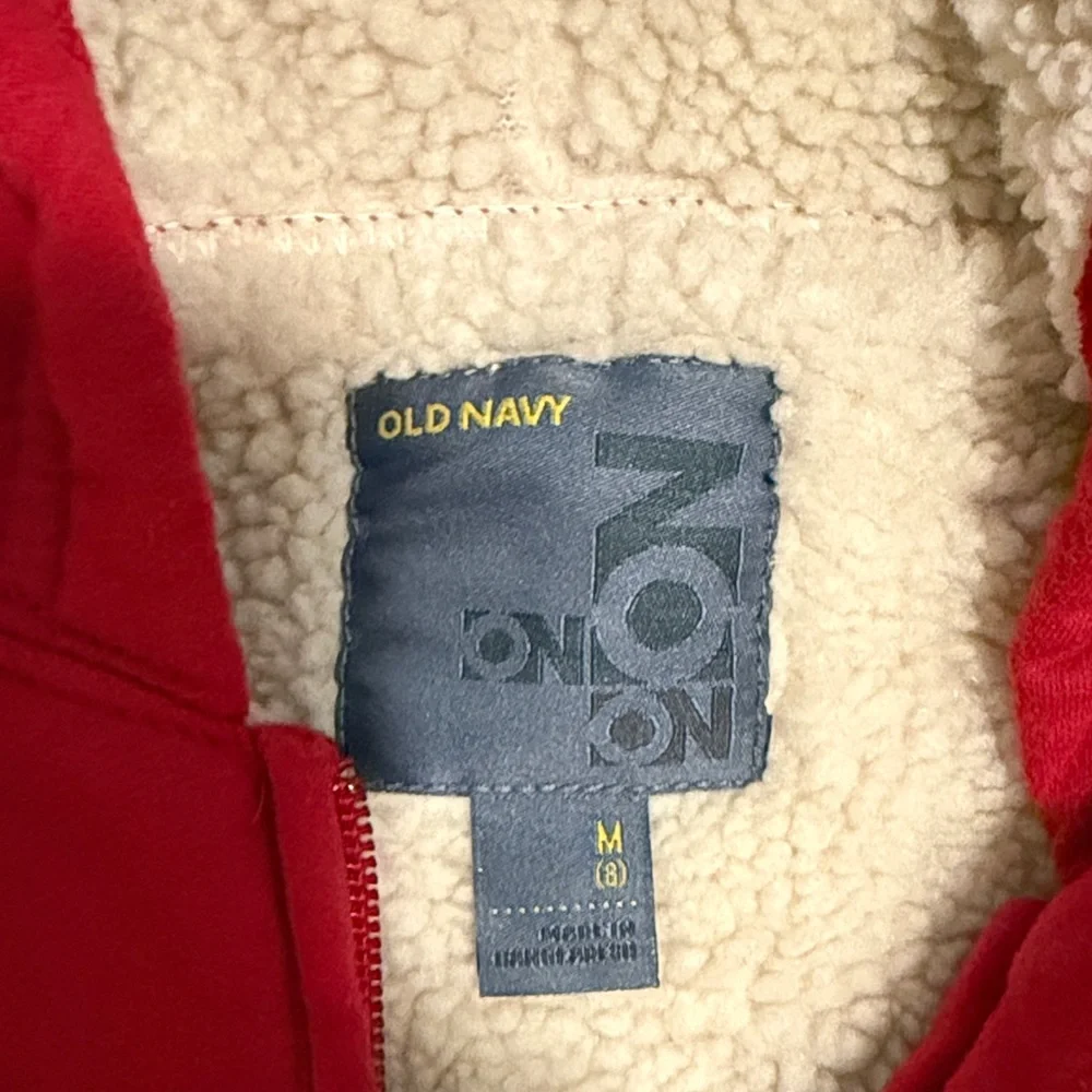 Old Navy Red Kids Hoodie with Colorful Number